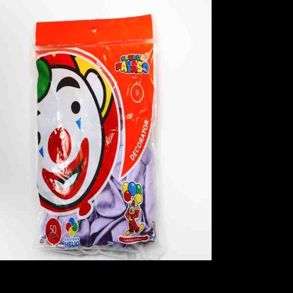 GLOBOS DECORATOR 9 BOL.C50 LILA C.100